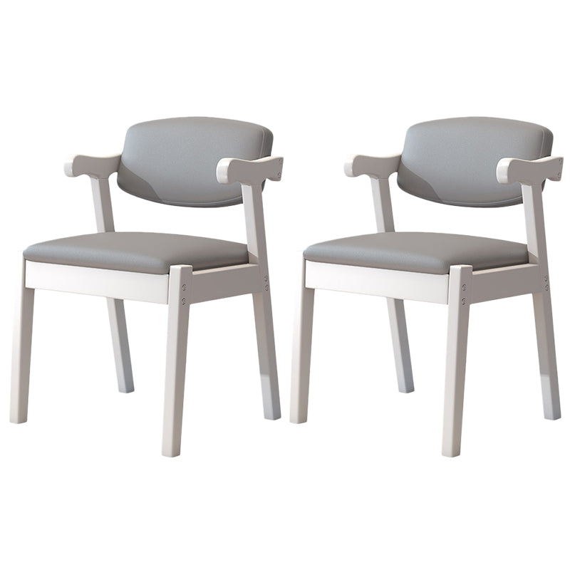 Zeitgenössischer Leder -Esstuhl offener Essnebel Möbel im matten Finish