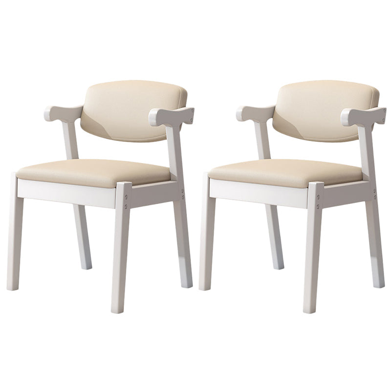 Zeitgenössischer Leder -Esstuhl offener Essnebel Möbel im matten Finish