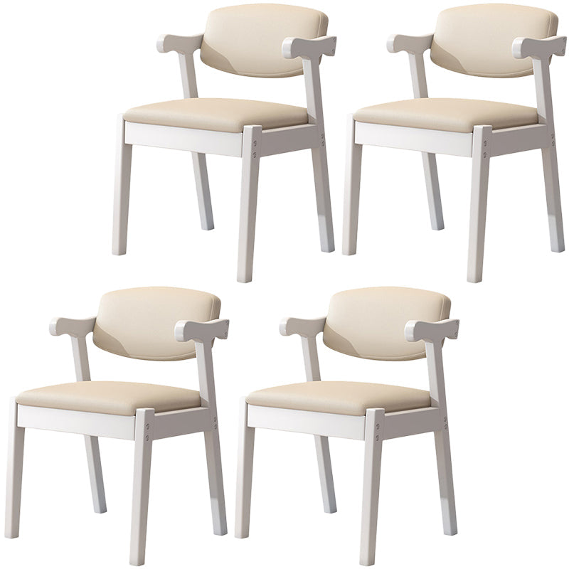 Zeitgenössischer Leder -Esstuhl offener Essnebel Möbel im matten Finish