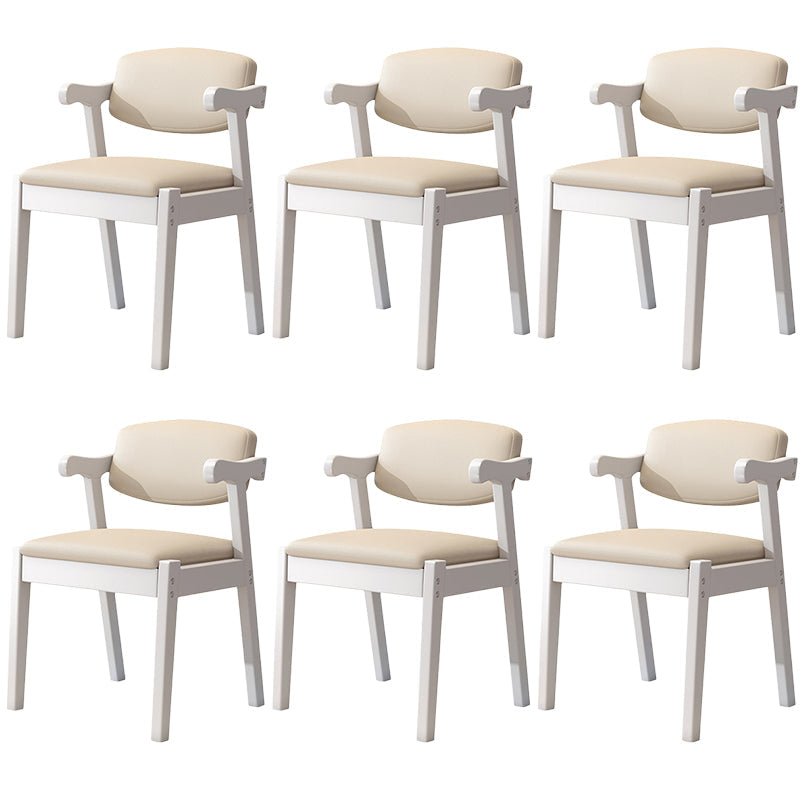 Zeitgenössischer Leder -Esstuhl offener Essnebel Möbel im matten Finish