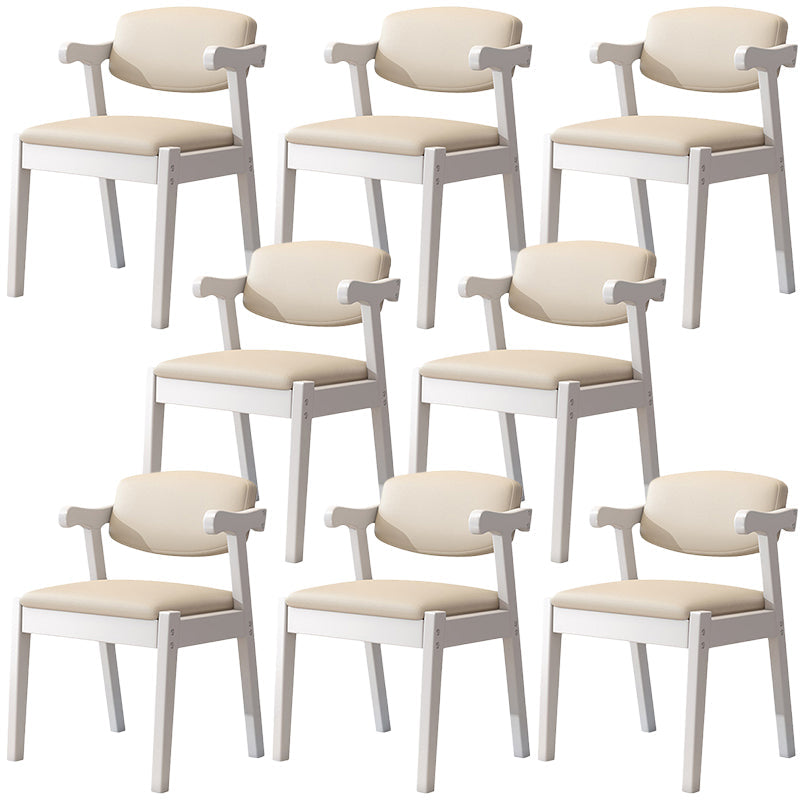 Zeitgenössischer Leder -Esstuhl offener Essnebel Möbel im matten Finish