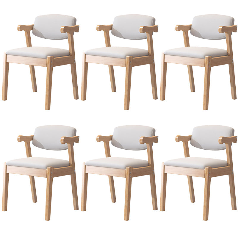 Zeitgenössischer Leder -Esstuhl offener Essnebel Möbel im matten Finish