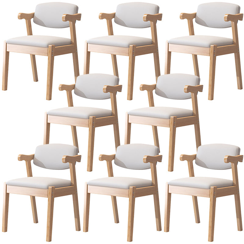 Zeitgenössischer Leder -Esstuhl offener Essnebel Möbel im matten Finish