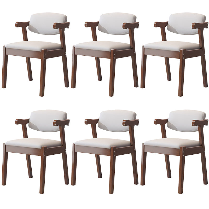 Zeitgenössischer Leder -Esstuhl offener Essnebel Möbel im matten Finish