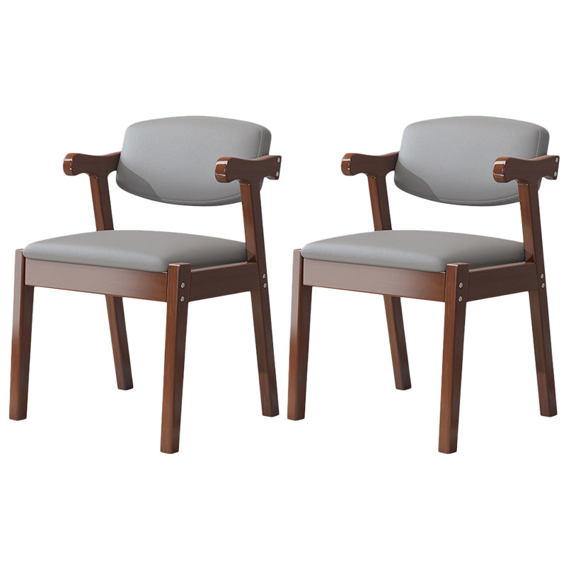 Zeitgenössischer Leder -Esstuhl offener Essnebel Möbel im matten Finish