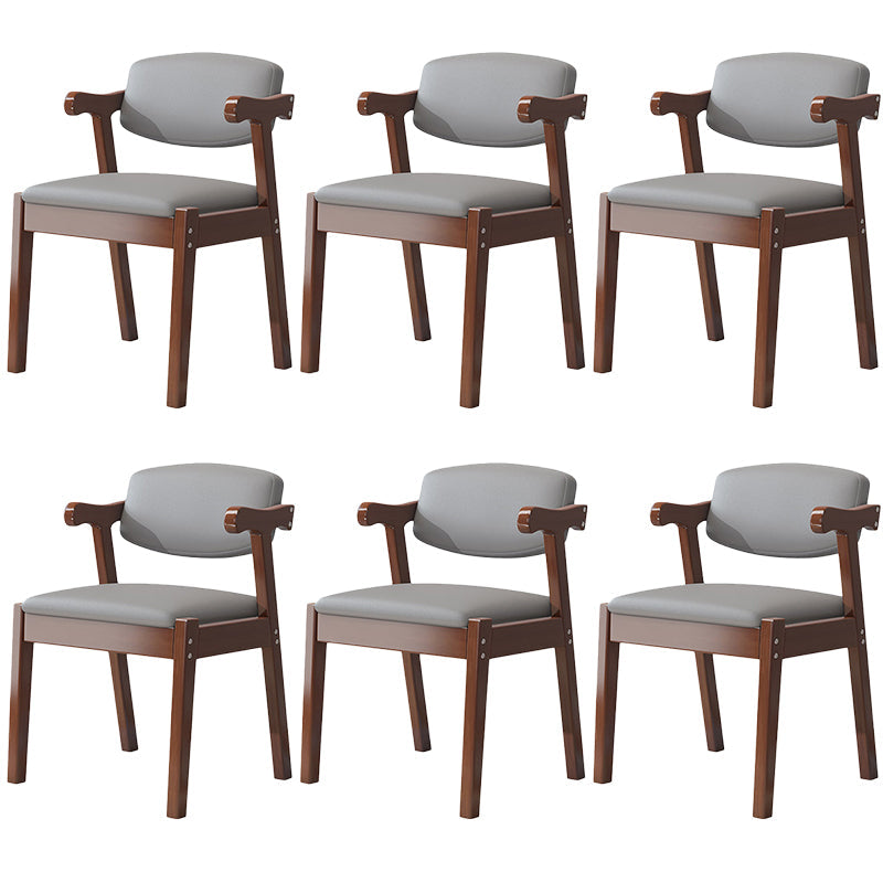 Zeitgenössischer Leder -Esstuhl offener Essnebel Möbel im matten Finish