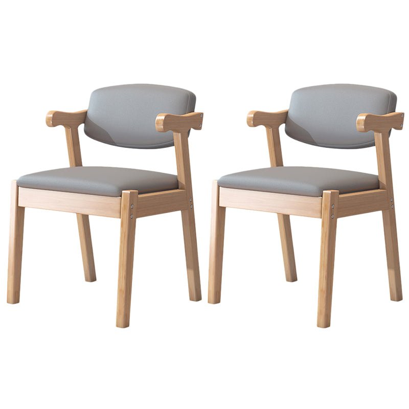 Zeitgenössischer Leder -Esstuhl offener Essnebel Möbel im matten Finish