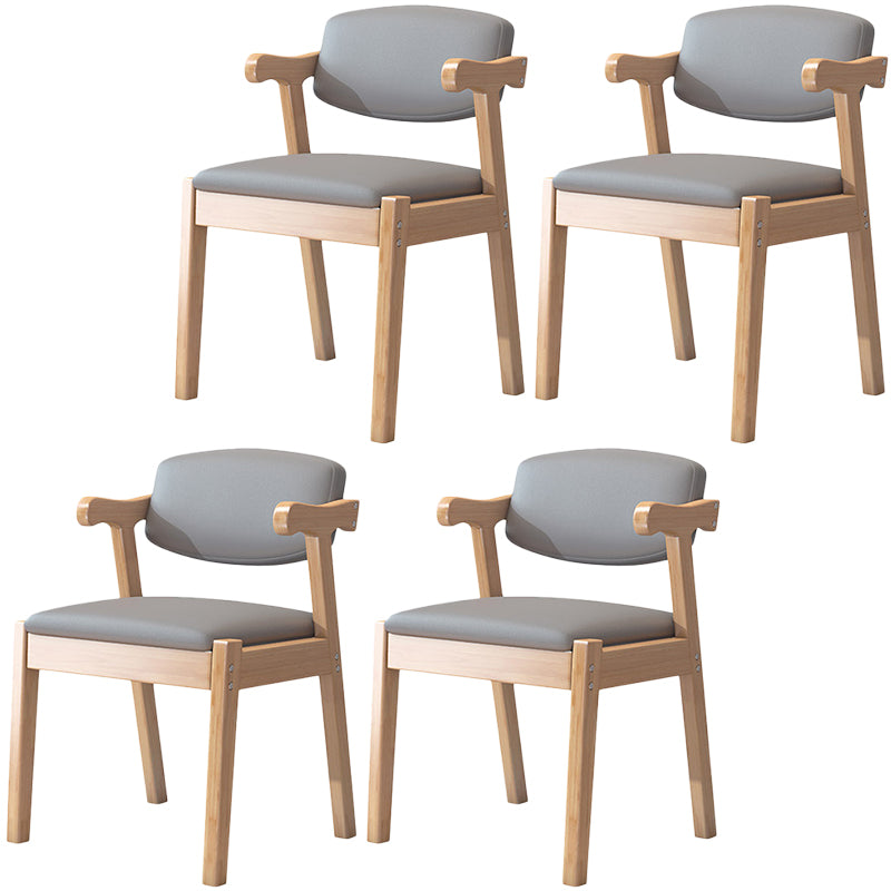 Zeitgenössischer Leder -Esstuhl offener Essnebel Möbel im matten Finish