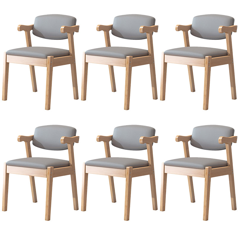 Zeitgenössischer Leder -Esstuhl offener Essnebel Möbel im matten Finish