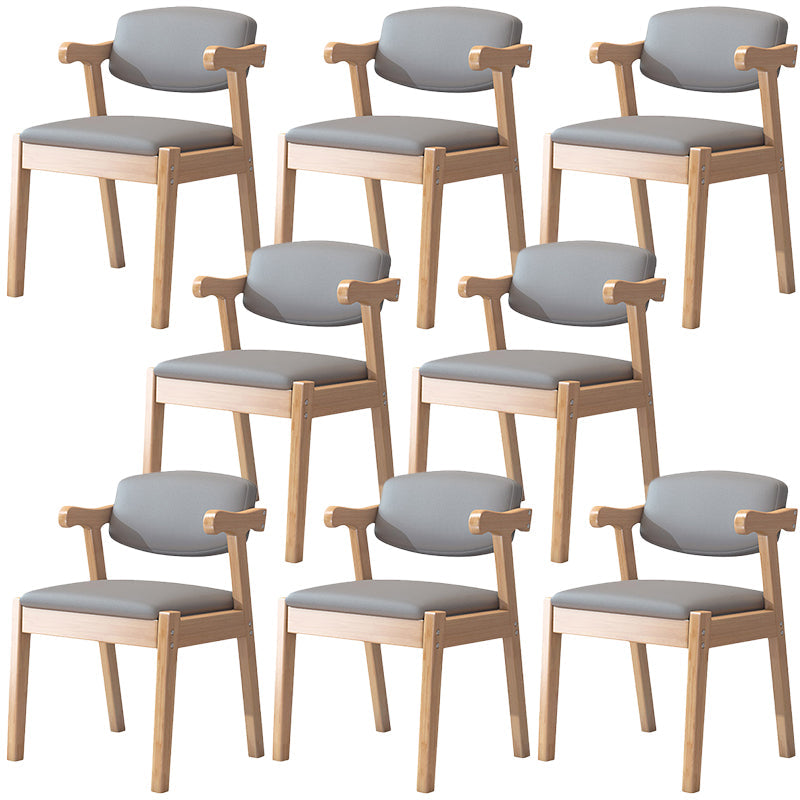 Zeitgenössischer Leder -Esstuhl offener Essnebel Möbel im matten Finish