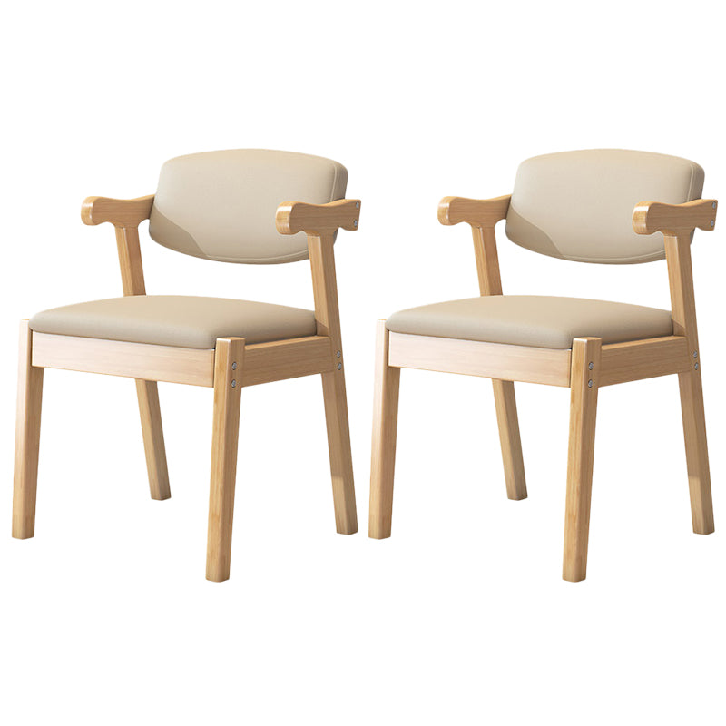 Zeitgenössischer Leder -Esstuhl offener Essnebel Möbel im matten Finish