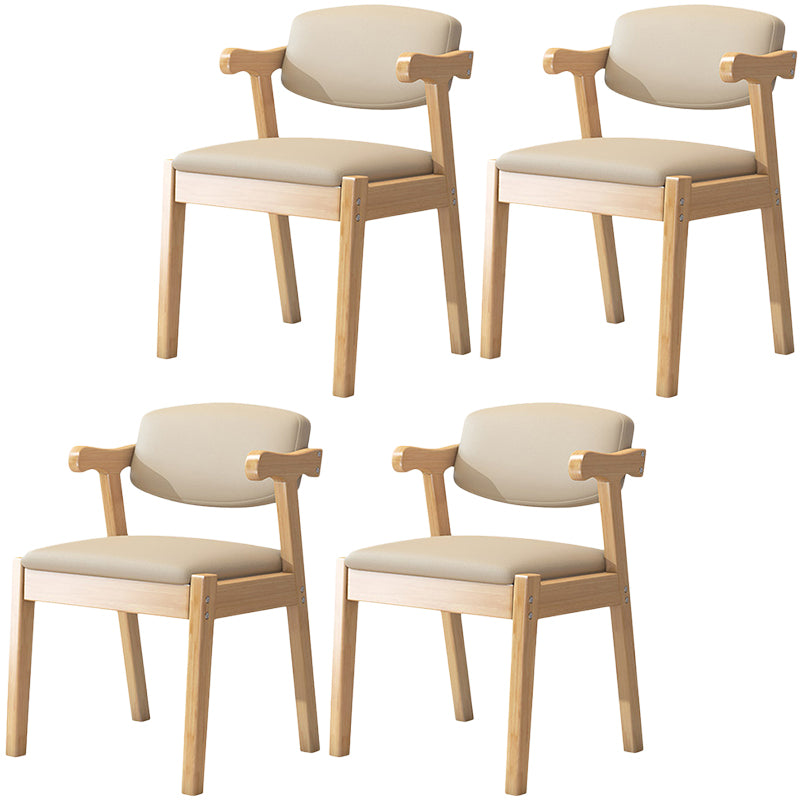 Zeitgenössischer Leder -Esstuhl offener Essnebel Möbel im matten Finish