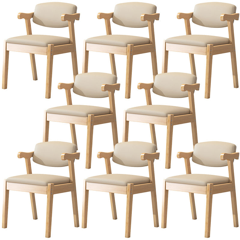 Zeitgenössischer Leder -Esstuhl offener Essnebel Möbel im matten Finish