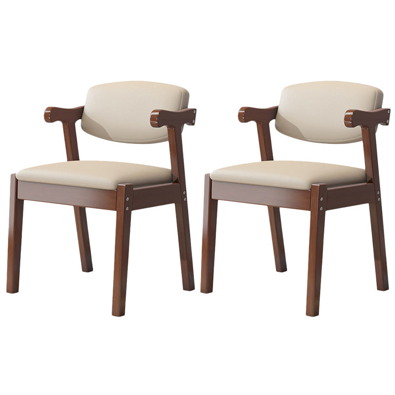 Zeitgenössischer Leder -Esstuhl offener Essnebel Möbel im matten Finish