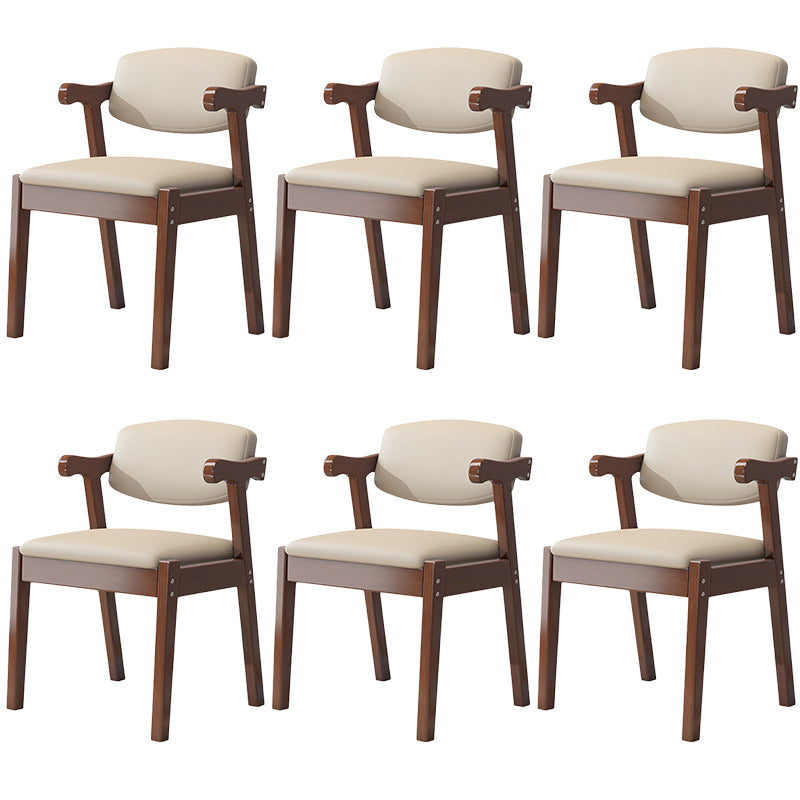 Zeitgenössischer Leder -Esstuhl offener Essnebel Möbel im matten Finish