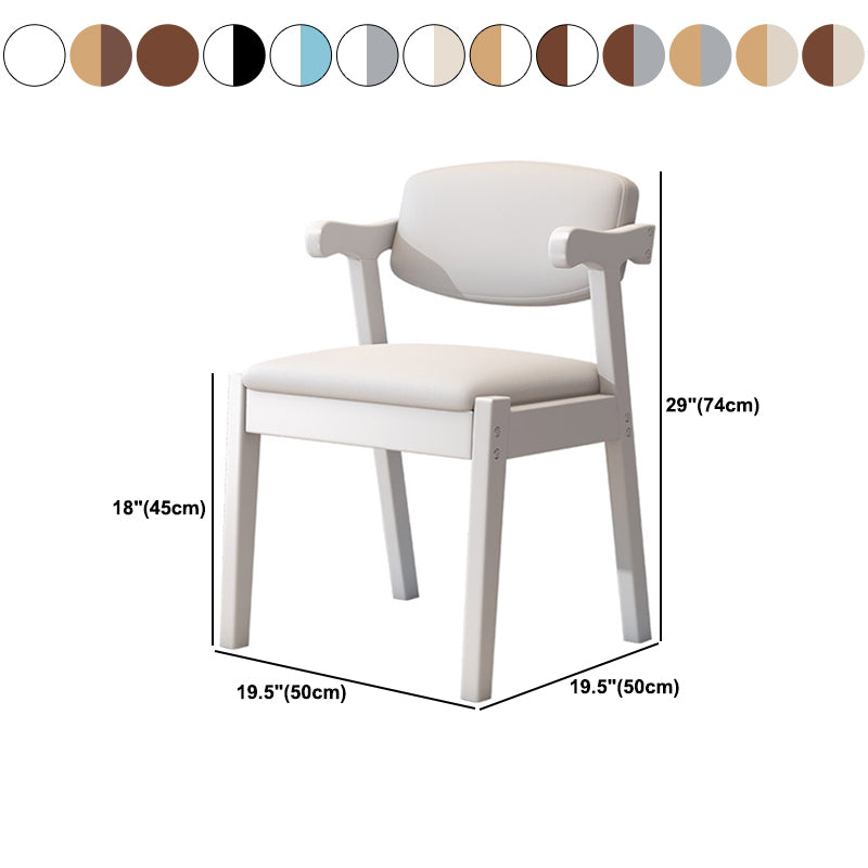 Zeitgenössischer Leder -Esstuhl offener Essnebel Möbel im matten Finish