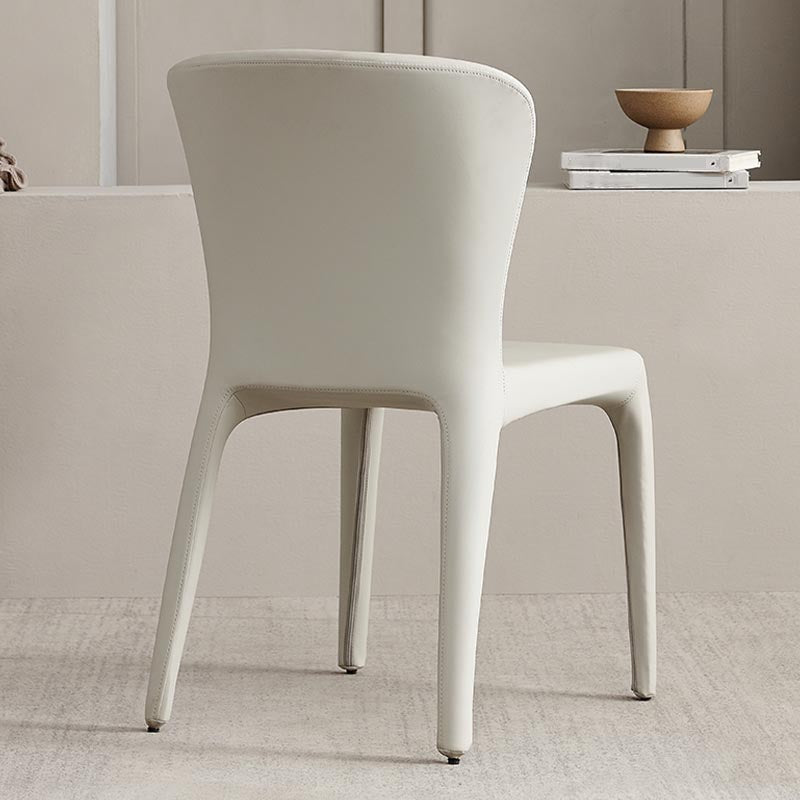 Chaise latéral rembourrée chaise latéral en cuir pour salle à manger