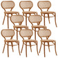 Rattan Dining Side Chair Traditional Ash Solid Wood Side Chair
