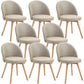 Contemporary Linen Dining Chair Parsons Chair in Matte Finish for Home