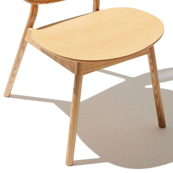 Silla de comedor de ratán contemporánea muebles laterales de comedor abiertos en acabado mate