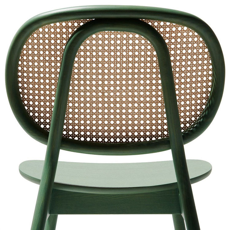 Silla de comedor de ratán contemporánea muebles laterales de comedor abiertos en acabado mate