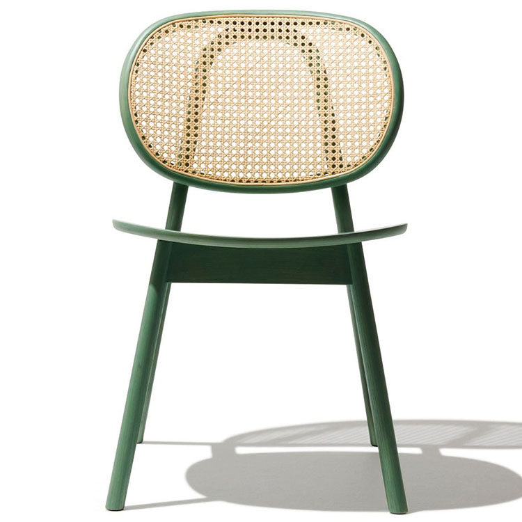 Silla de comedor de ratán contemporánea muebles laterales de comedor abiertos en acabado mate