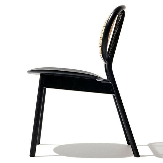 Chaise de salle à manger de rotin contemporain meubles côté salle à manger à l'arrière en finition mate