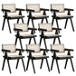 Oak Solid Wood Dining Chair Traditional Rattan Dining Arm Chair Black 8 Piece Set Clearhalo 'Dining Chairs' 'Dining Tables & Seating' 'dining_chair' 'furn' 'furn_dining_chair' 'Furniture' 'Kitchen & Dining Furniture' 5321084