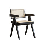 Oak Solid Wood Dining Chair Traditional Rattan Dining Arm Chair Clearhalo 'Dining Chairs' 'Dining Tables & Seating' 'dining_chair' 'furn' 'furn_dining_chair' 'Furniture' 'Kitchen & Dining Furniture' 5321086