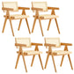 Oak Solid Wood Dining Chair Traditional Rattan Dining Arm Chair Wood 4 Piece Set Clearhalo 'Dining Chairs' 'Dining Tables & Seating' 'dining_chair' 'furn' 'furn_dining_chair' 'Furniture' 'Kitchen & Dining Furniture' 5321087