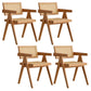 Oak Solid Wood Dining Chair Traditional Rattan Dining Arm Chair Cherry Wood 4 Piece Set Clearhalo 'Dining Chairs' 'Dining Tables & Seating' 'dining_chair' 'furn' 'furn_dining_chair' 'Furniture' 'Kitchen & Dining Furniture' 5321104