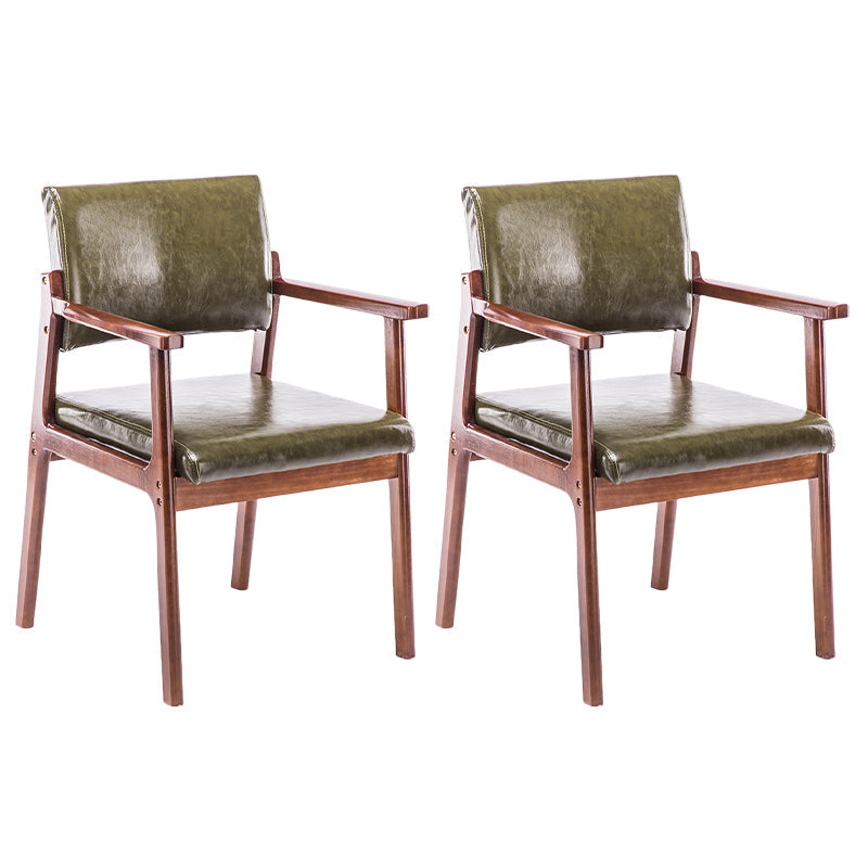 Zeitgenössischer Holzarmstuhl offener Essnebelmöbel im matten Finish offener Rücken