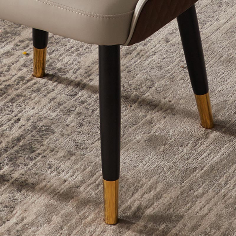 Chaise latéral glam glam glam chaise latéral en cuir rembourré pour la maison