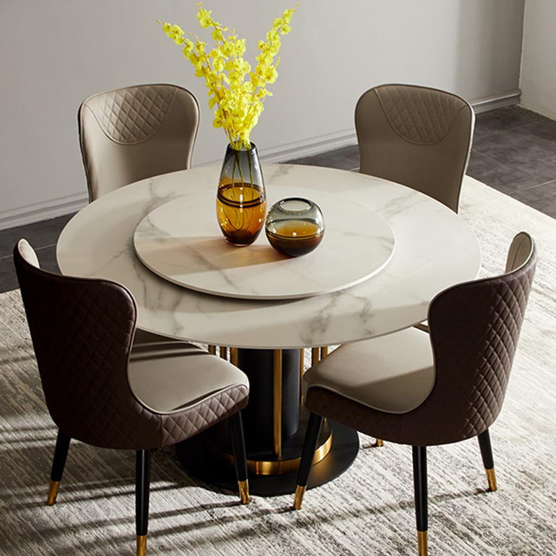 Chaise latéral glam glam glam chaise latéral en cuir rembourré pour la maison