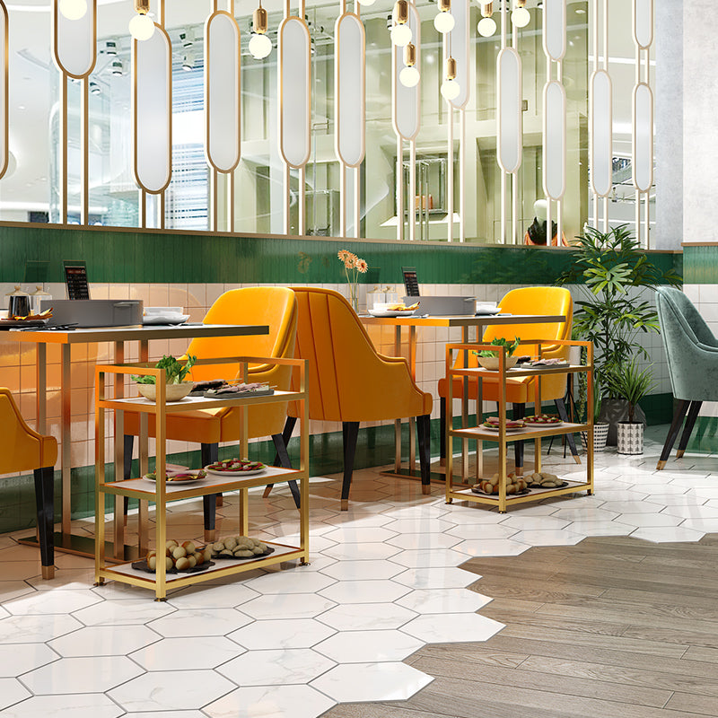 25,59 "H tavolo da preparazione moderno stazionario tavolo da preparazione rettangolare per sala da pranzo