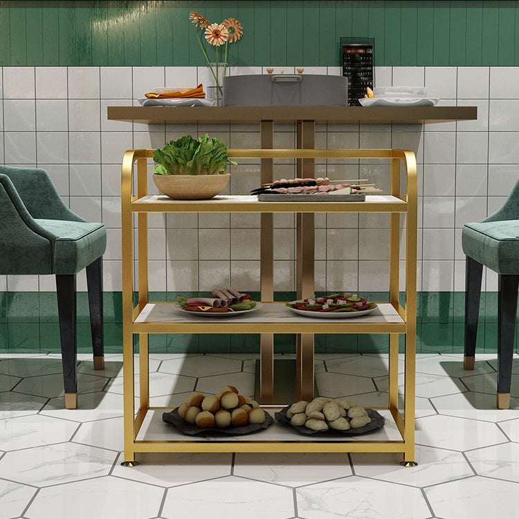 25,59 "H tavolo da preparazione moderno stazionario tavolo da preparazione rettangolare per sala da pranzo