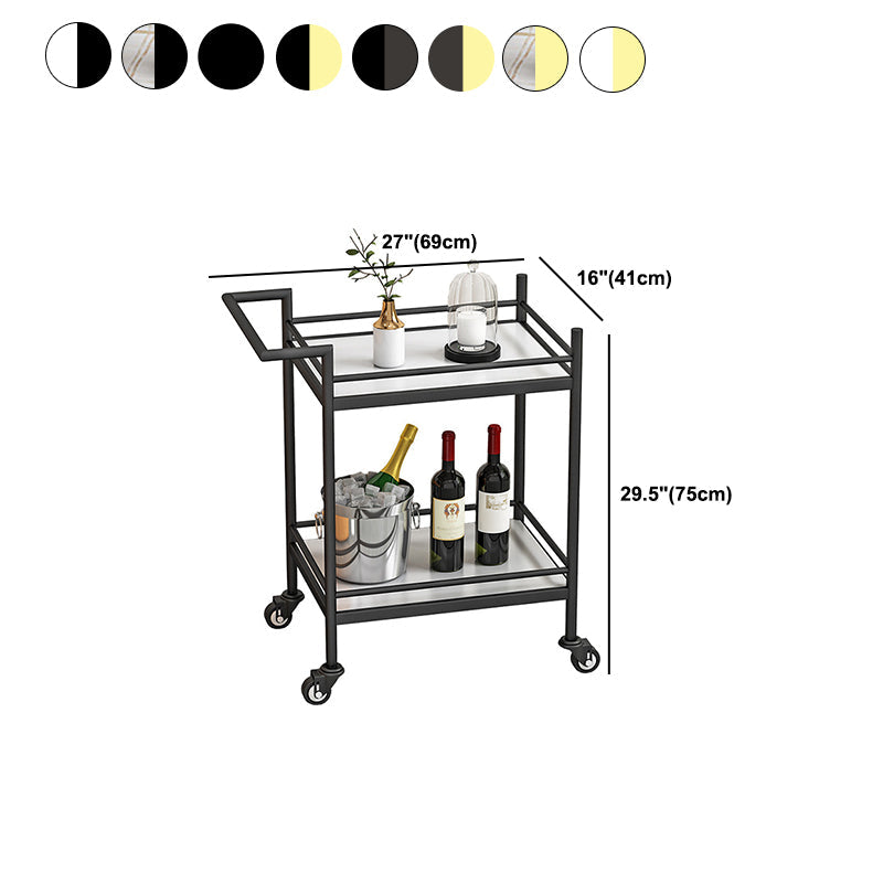 29.52" High Rolling Contemporary Prep Table Stone Prep Table Clearhalo 'furn' 'furn_kitchen_islands_carts' 'Furniture' 'Kitchen & Dining Furniture' 'Kitchen Islands & Carts' 'kitchen_islands_carts' 5321384