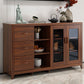 Sideboard moderna legno massiccio senza angoscia con cassetti Creedenza mobili