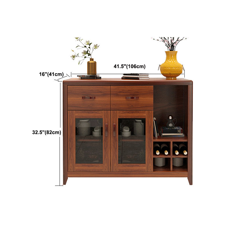 Sideboard moderna legno massiccio senza angoscia con cassetti Creedenza mobili
