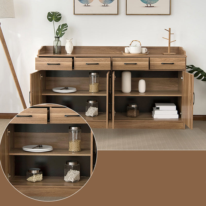 Modern Style Server Imitation Wood Sideboard with Door and Drawer for Dining Room Clearhalo 'buffet_sideboard' 'Buffets & Sideboards' 'furn' 'furn_buffet_sideboard' 'Furniture' 'Kitchen & Dining Furniture' 5321466