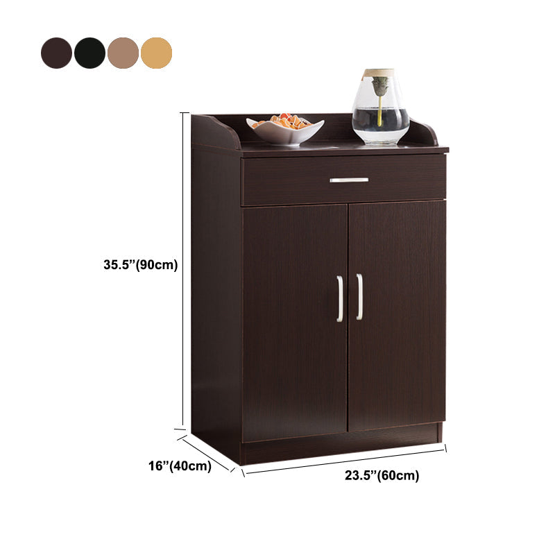 Modern Style Server Imitation Wood Sideboard with Door and Drawer for Dining Room Clearhalo 'buffet_sideboard' 'Buffets & Sideboards' 'furn' 'furn_buffet_sideboard' 'Furniture' 'Kitchen & Dining Furniture' 5321477