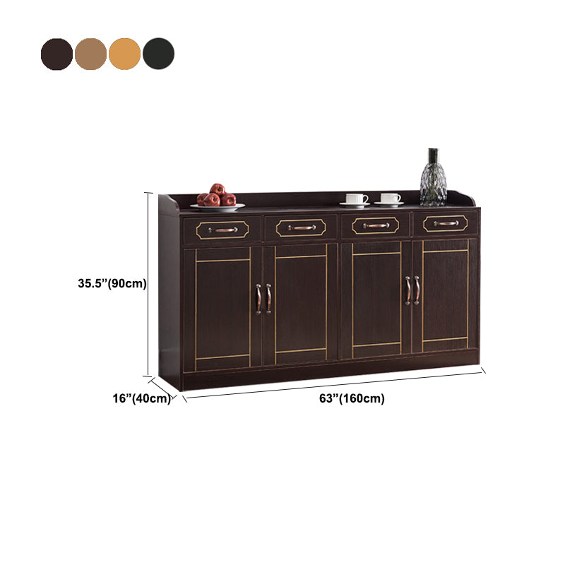 Modern Style Server Imitation Wood Sideboard with Door and Drawer for Dining Room Clearhalo 'buffet_sideboard' 'Buffets & Sideboards' 'furn' 'furn_buffet_sideboard' 'Furniture' 'Kitchen & Dining Furniture' 5321481