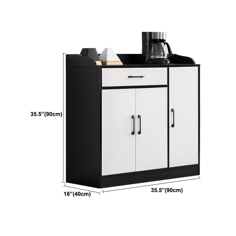 Modern Style Server Imitation Wood Sideboard with Door and Drawer for Dining Room Clearhalo 'buffet_sideboard' 'Buffets & Sideboards' 'furn' 'furn_buffet_sideboard' 'Furniture' 'Kitchen & Dining Furniture' 5321482