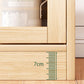 Sideboard in legno ingegnerizzato del server moderno con porta per soggiorno