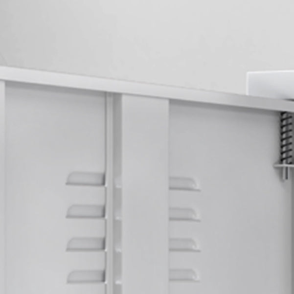 Steel Sideboard Modern Server Cabinet with Storage for Dining Room Kitchen Clearhalo 'buffet_sideboard' 'Buffets & Sideboards' 'furn' 'furn_buffet_sideboard' 'Furniture' 'Kitchen & Dining Furniture' 5321581