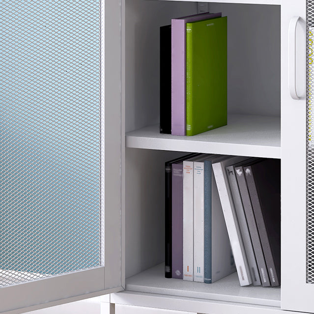 Steel Sideboard Modern Server Cabinet with Storage for Dining Room Kitchen Clearhalo 'buffet_sideboard' 'Buffets & Sideboards' 'furn' 'furn_buffet_sideboard' 'Furniture' 'Kitchen & Dining Furniture' 5321583