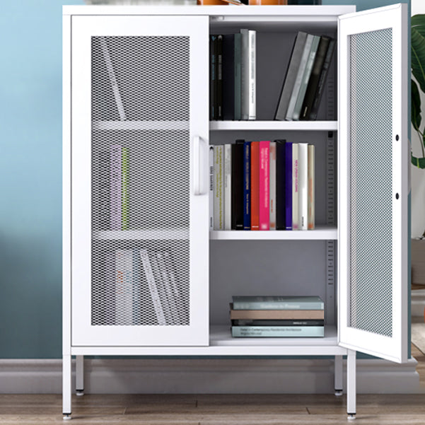 Steel Sideboard Modern Server Cabinet with Storage for Dining Room Kitchen Clearhalo 'buffet_sideboard' 'Buffets & Sideboards' 'furn' 'furn_buffet_sideboard' 'Furniture' 'Kitchen & Dining Furniture' 5321585