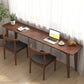 Contemporary Home Office Writing Desk Rectangular Solid Wood Office Desk