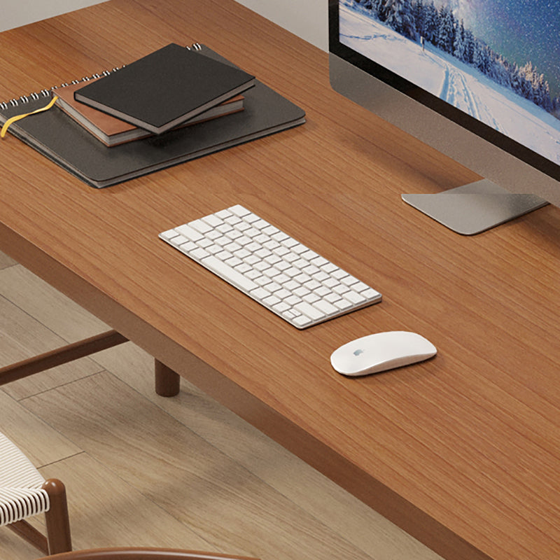 Contemporary H-Shape Writing Desk Rectangular Solid Wood Office Desk Clearhalo 'furn' 'furn_office_desk' 'Furniture' 'Office Desks' 'Office Furniture' 'office_desk' 5321689