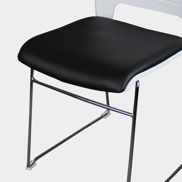 Sedia conferenza in telaio in acciaio argento in plastica posteriore sedia conference